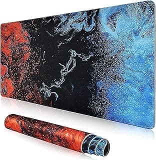 Mixed Color Gaming Mouse Pad, Large Extended Keyboard and Mouse Mat for PC, Non Slip Desk Mat | 700× 300×3 mm,