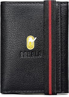Luxury Men's Wallet – Genuine Cowhide Leather with an Elegant Design and Large Storage Capacity for Cards and Cash, Perfect for Daily Use and Gifts - RA101-Black