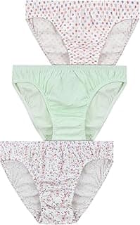 Charmaine Womens Mid-Rise Cotton Classic Bikini (pack of 3)