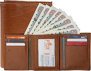 Genuine Leather Trifold Wallet Stylish Design with 9 Card Pockets and Large Money Pocket, Export Genuine Leather | Handmade Genuine Leather Wallet for Men (Havan)
