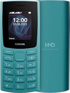 Nokia 105 TA-1557 Dual Sim Keypad Feature Mobile Phone, Cyan