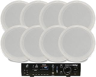 نظام صوتي هيرو الكترونيكس 8 سبوت CS-718T مع مضخم صوت IZA-150