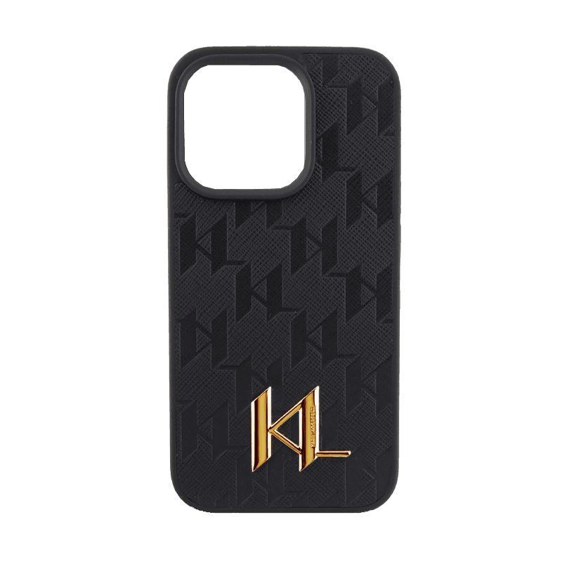 Karl leather case for iPhone 15 Pro Max