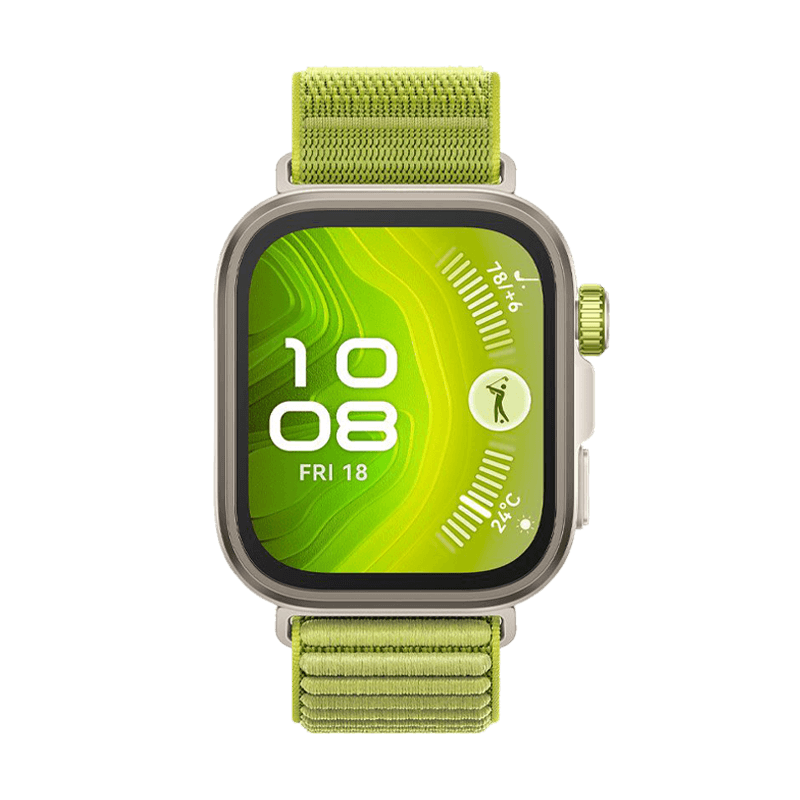 ساعة هواوي WATCH FIT 4 PRO بحزام نايلون أخضر موديل B29