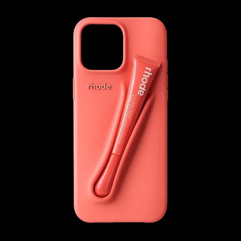 RHODE Silicone Case Wite LipStick Gloss FOR IP 13 Promax SN