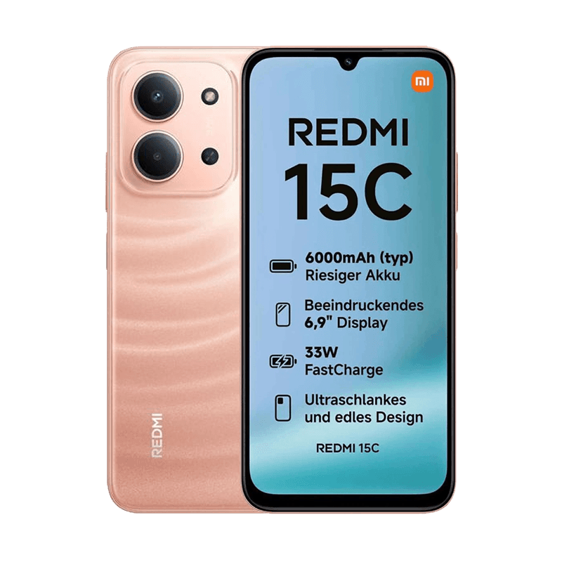 شاومي Redmi 15C سعة 256/8 جيجابايت - برتقالي