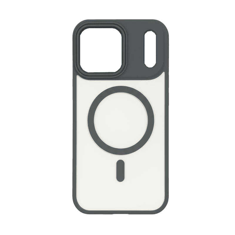 جراب Ipefet شفاف بإطار ملون يدعم Magsafe لهاتف iPhone 17 Pro Max