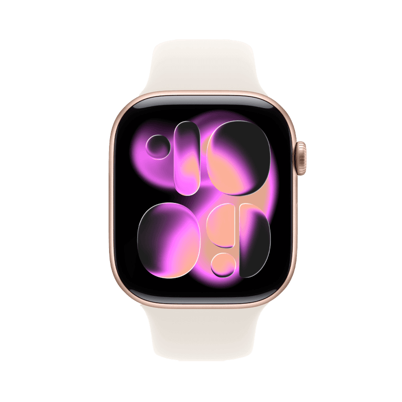 ساعة ابل Series 11 مقاس 46mm لون روز جولد