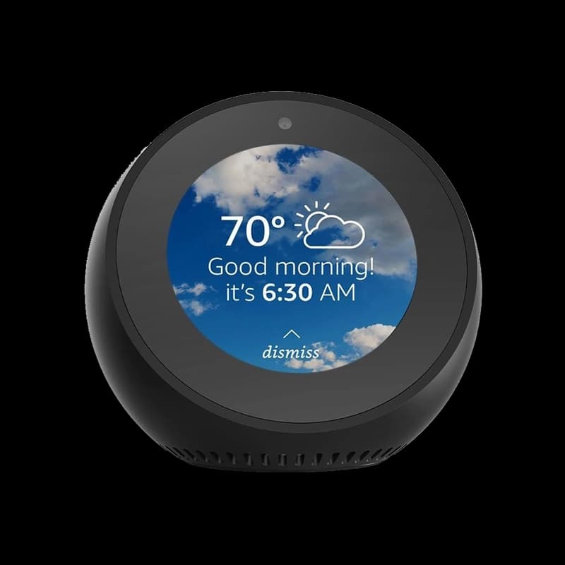 Amazon Speaker Echo Spot With Screen 2.5Inch Screen Voice-Control-Enabled Bluetooth and Wi-Fi Built-In – Black