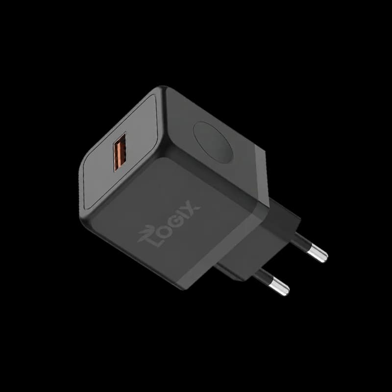 طقم شاحن Logix بقدرة 25 وات سريع مع كابل USB A إلى مايكرو (LGHC04)