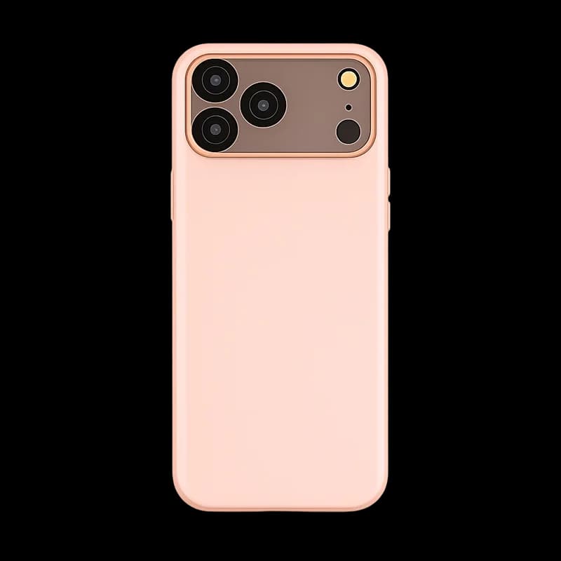 جراب Kzdoo شفاف لهاتف iPhone 17 Pro Max - وردي