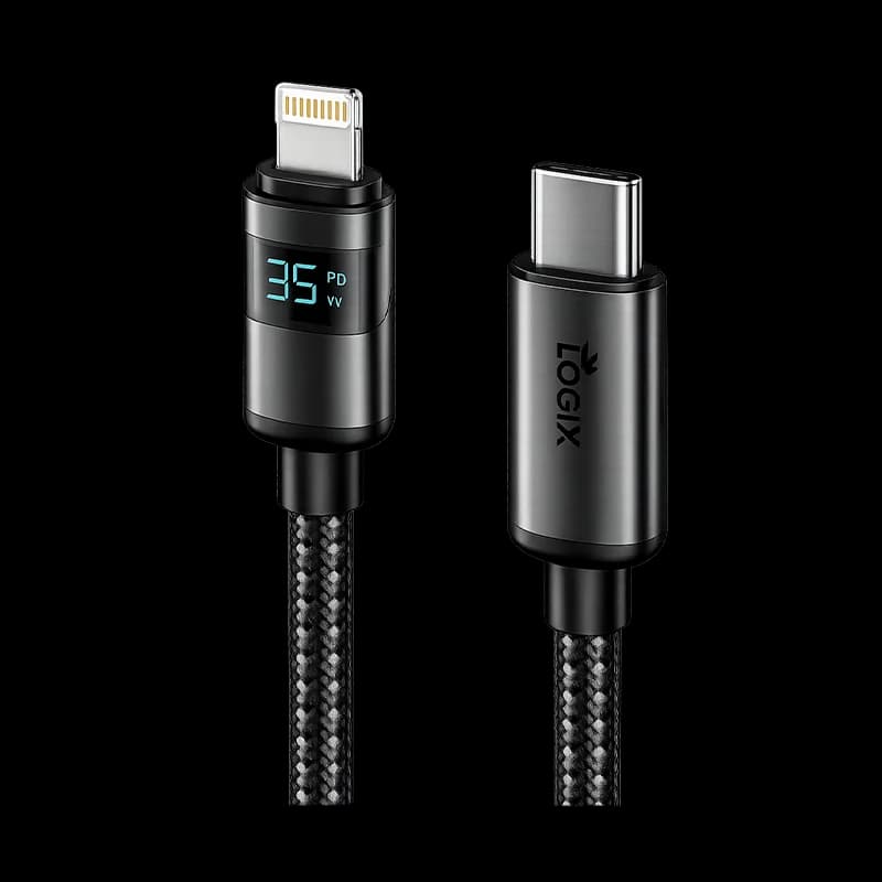 Logix Cable Digital Display Lightning 35w-120cm(Lgcb03)