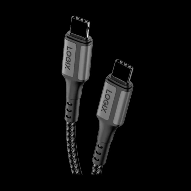 كابل Logix تايب سي إلى تايب سي فائق السرعة 100W طول 120 سم (Lgcb04)