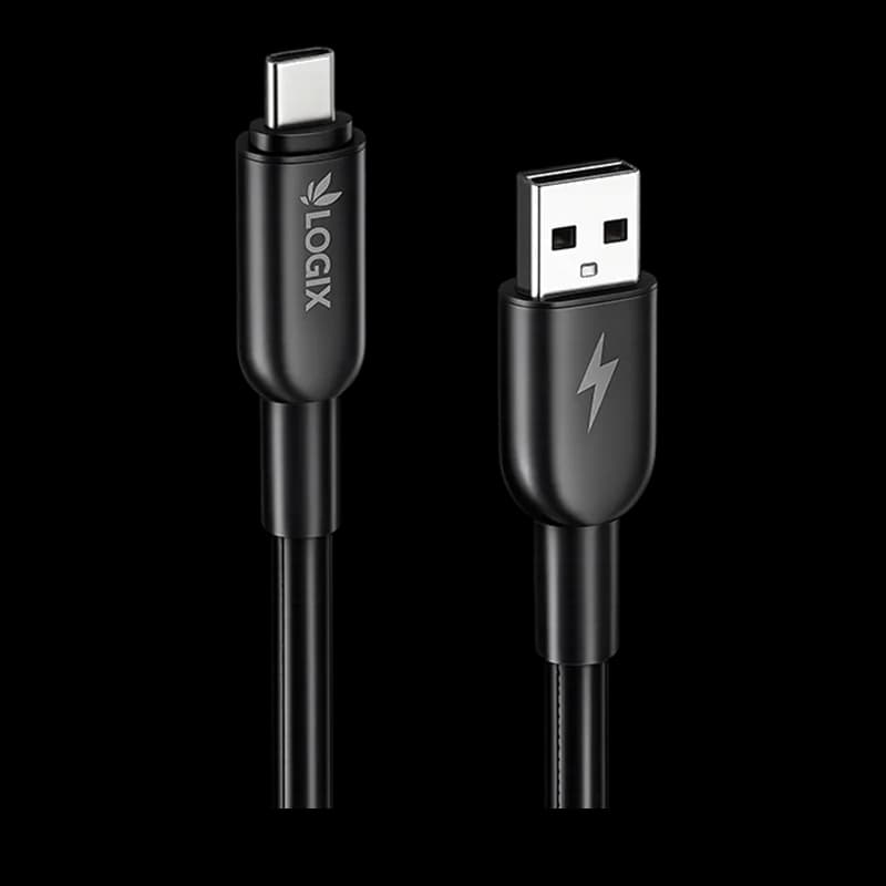 Logix Cable Usb A- Type C 65w-120Cm(Lgcb08)