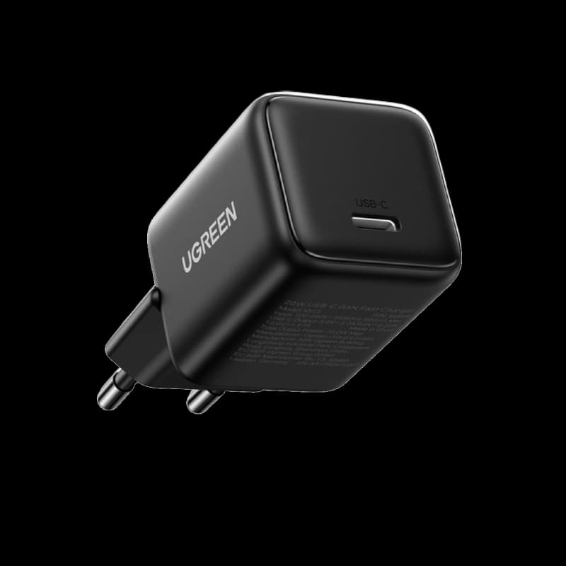 يوجرين شاحن 20 وات USB-C بتقنية Gan اسود (X512)