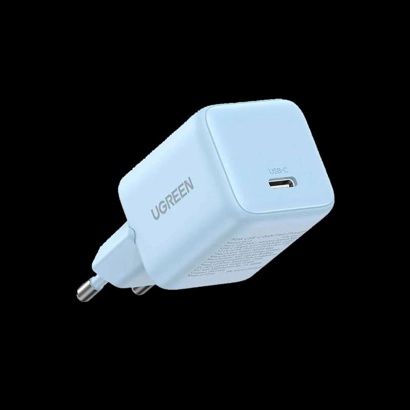 شاحن يوجرين 30 وات USB-C بتقنية جان (GaN) - أزرق (X513)