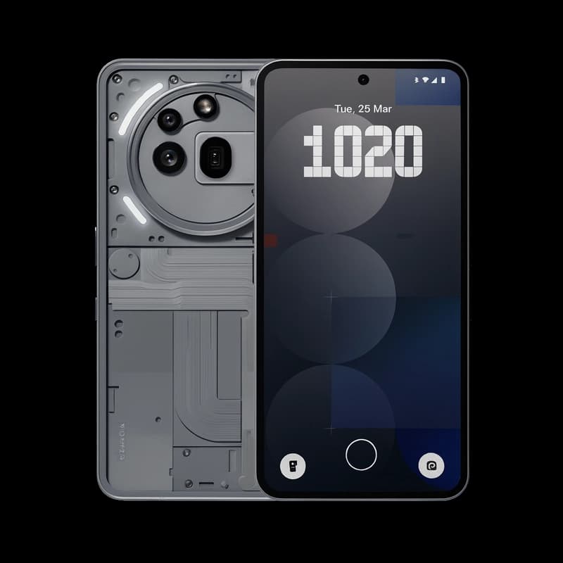 موبايل Nothing Phone 3A PRO سعة 256/12 جيجابايت رمادي