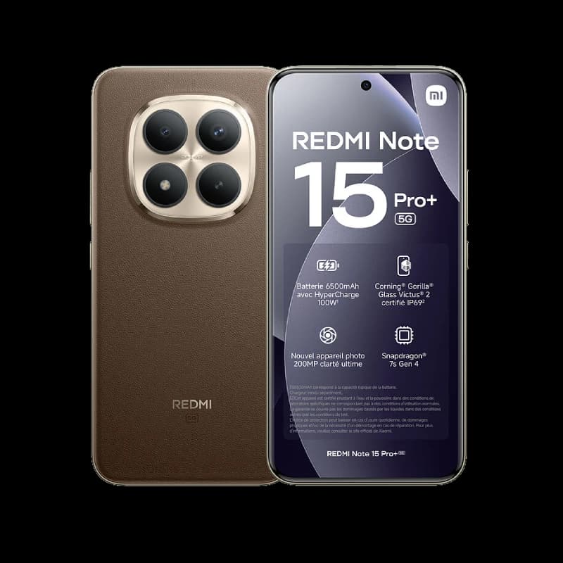 شاومي Redmi Note 15 Pro+ 5G 512/12 جيجابايت لون موكا بني