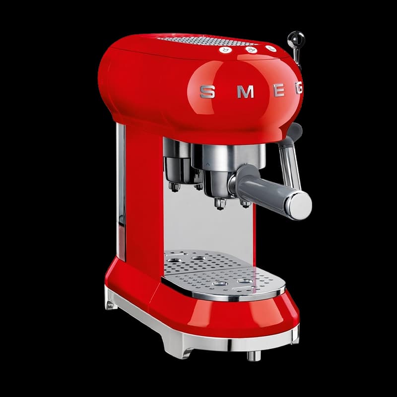 ماكينة قهوة اسبريسو Smeg بقدرة 1450 وات / أحمر