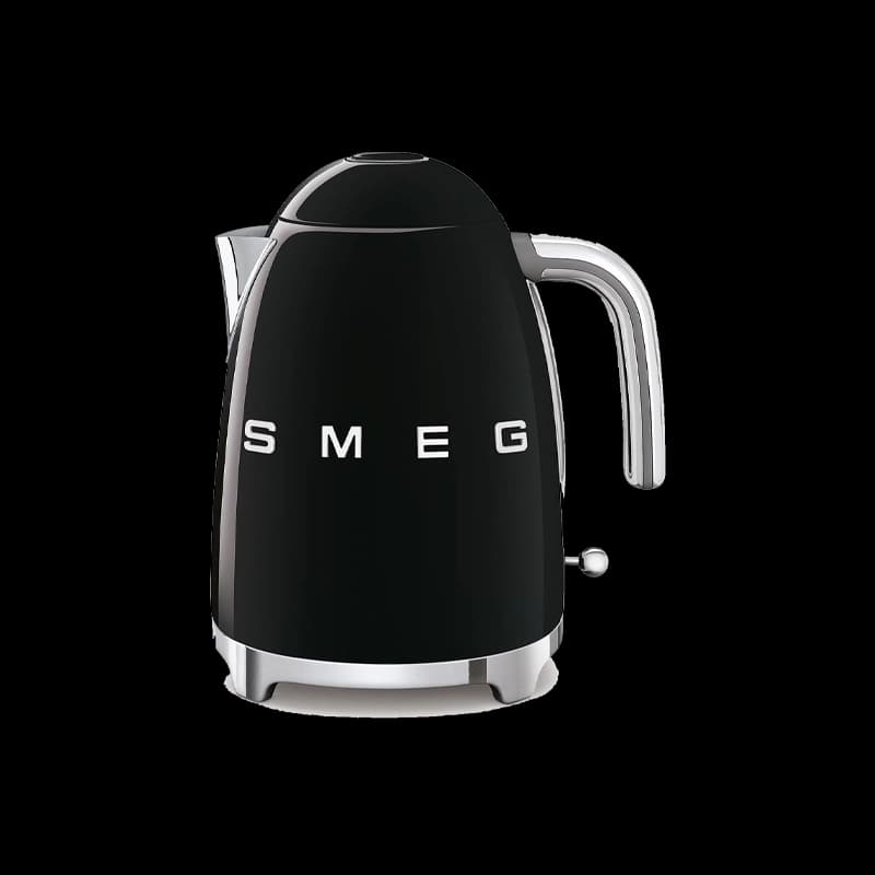 غلاية كهربائية Smeg بتصميم ريترو سعة 1.7 لتر، 2750 وات - أسود