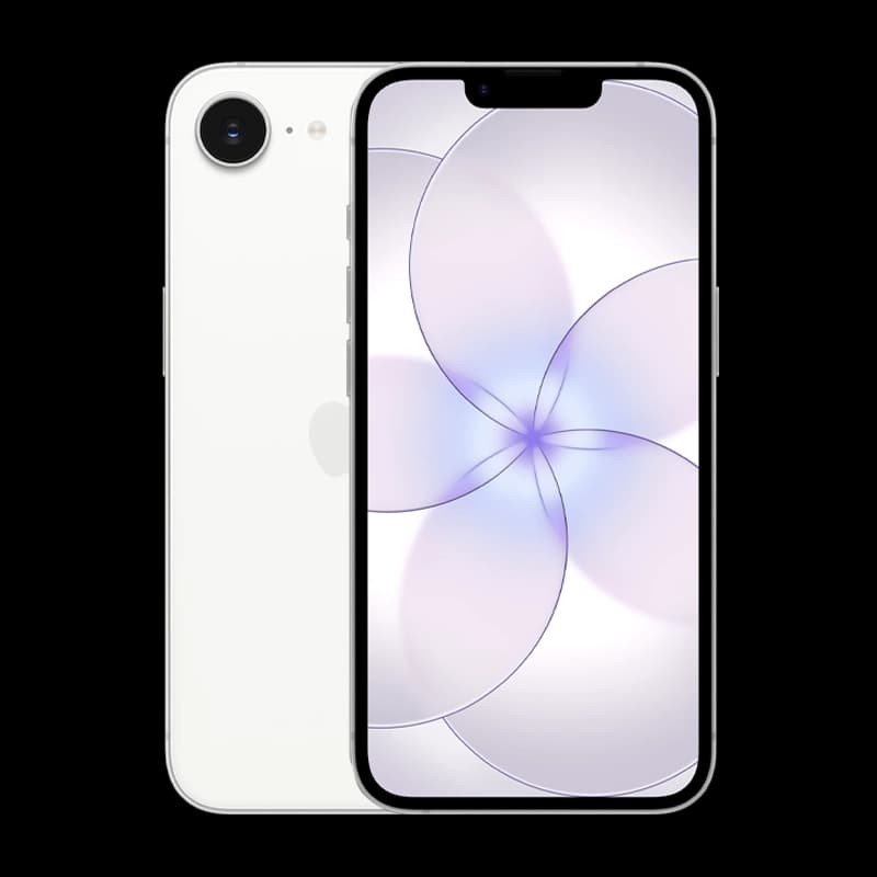 موبايل ابل iPhone 17E مساحة 256 جيجابايت أبيض