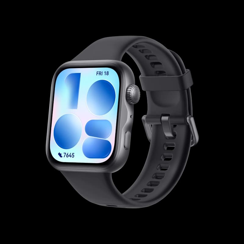 ساعة هواوي Watch FIT 5 NKI-B09 - هيكل ألومنيوم مع سوار أسود