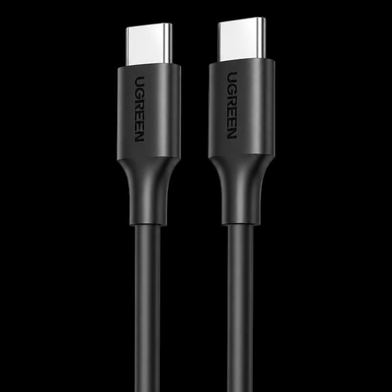 UGREEN Cable Usb-C To Usb-C Nickel Plating Black 1M 60W (US286)