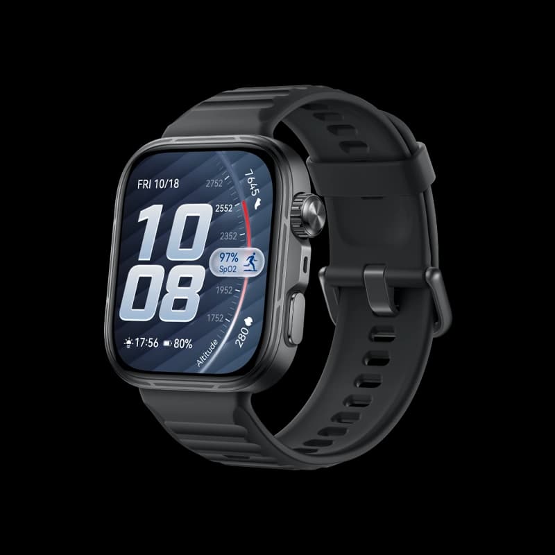 هواوي Watch FIT 5 PRO NKI-B29 هيكل ألومنيوم مع سوار أسود