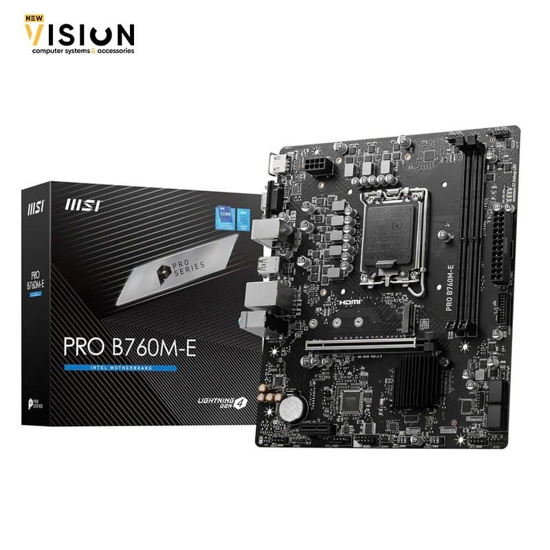 MSI PRO B760M-E DDR4, micro ATX Motherboard