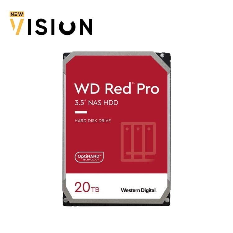 WD RED PRO 20TB WD201KFGX 7200 RPM 512MB Cache SATA 6.0Gb/s 3.5″ Internal Hard Drive
