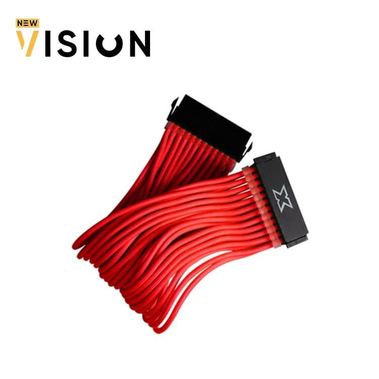XIGMATEK iCABLE MB 24PIN EXTENSION CABLE-RED