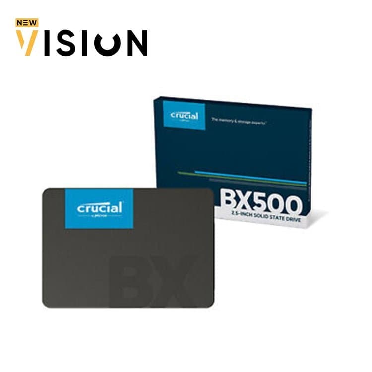 Crucial BX500 240GB 3D NAND SATA 2.5-Inch Internal SSD, up to 540MB/s – CT240BX500SSD1Z Black/Blue