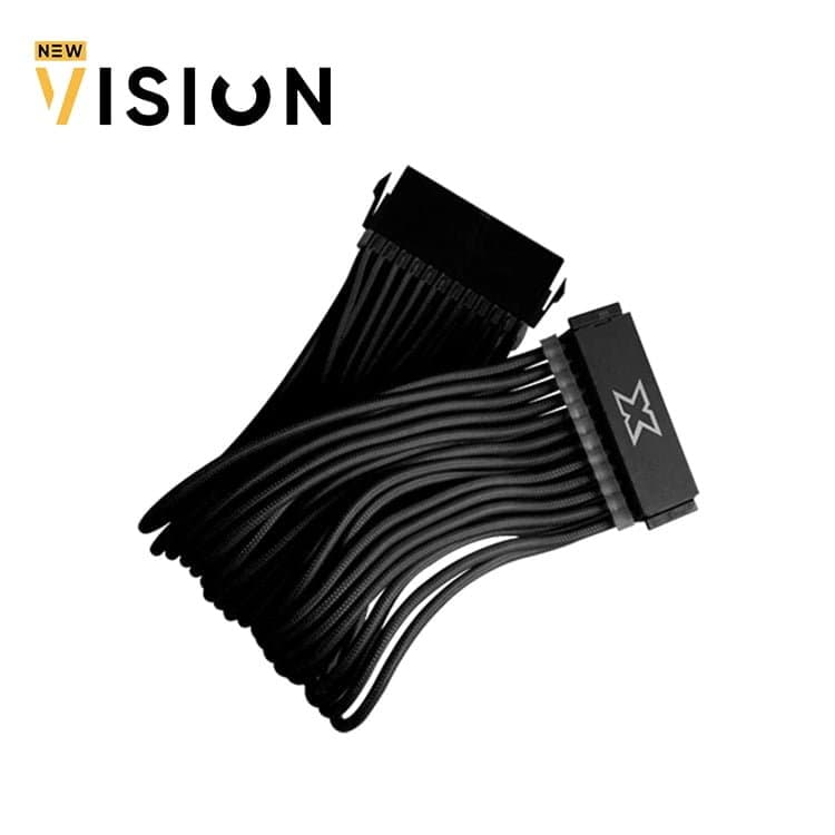 XIGMATEK iCABLE MB 24PIN EXTENSION CABLE-BLACK