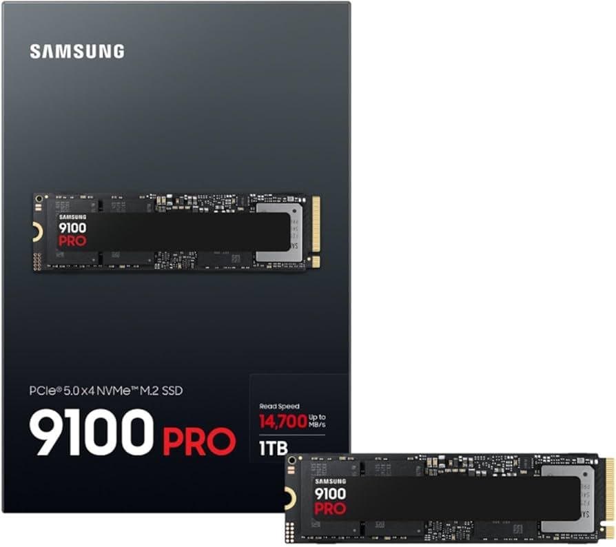 Samsung 9100 PRO 1TB PCIe 5.0 NVMe SSD