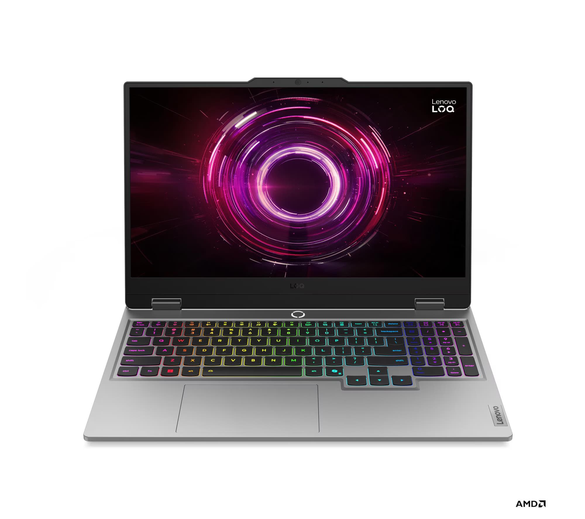 لابتوب لينوفو LOQ 15AHP10 83JG002BED، معالج AMD Ryzen 7، كرت شاشة انفيديا GeForce RTX 5050 8GB، رام 16GB DDR5، هارد 512GB SSD، شاشة 15.6 بوصة FHD IPS، تردد 144Hz، رمادي
