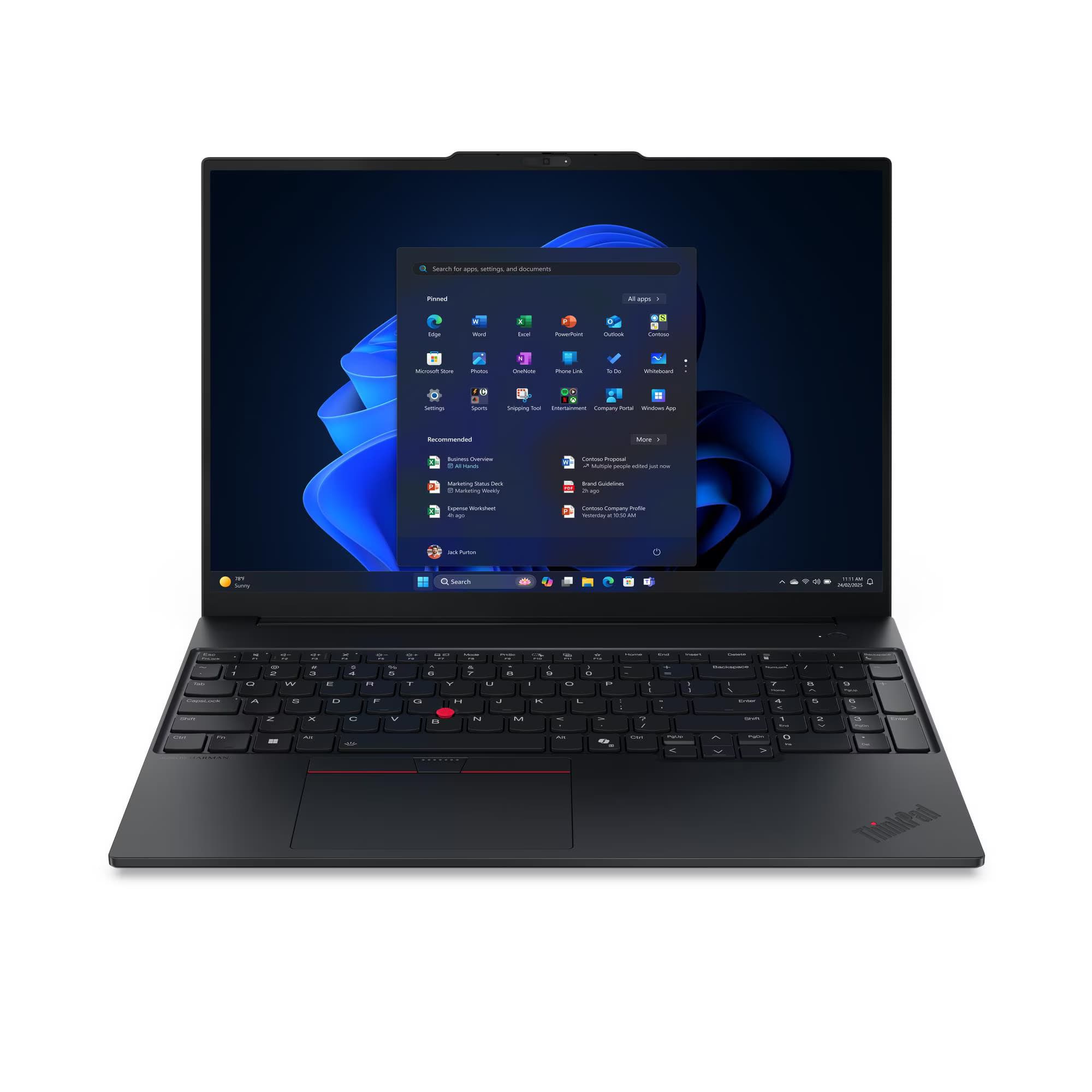Lenovo ThinkPad E16 Gen 3 21SR0017GR Intel Core Ultra 7 255H – Intel Arc 140T – 16GB DDR5 5600Mhz – 512GB SSD M.2 – 16″ WUXGA IPS 60Hz – Dos