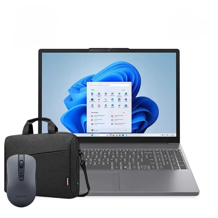 Lenovo IdeaPad Slim 3 15IRH10 (83K100F0ED) Intel Core i7-13620H – Intel UHD Graphics – 16GB DDR5 – 512GB SSD M.2 – 15.3″ WUXGA IPS 60Hz- mouse + BAG- 2 Years Warranty