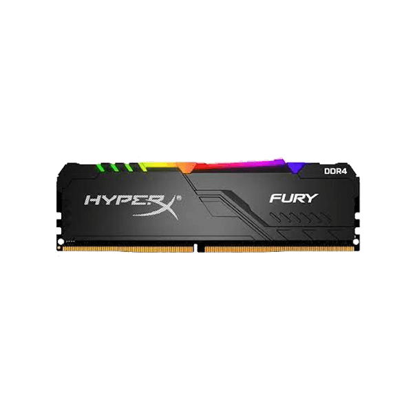 Kingston HyperX Fury RGB 8GB 3200MHz CL16 Desktop Gaming Memory Single Module