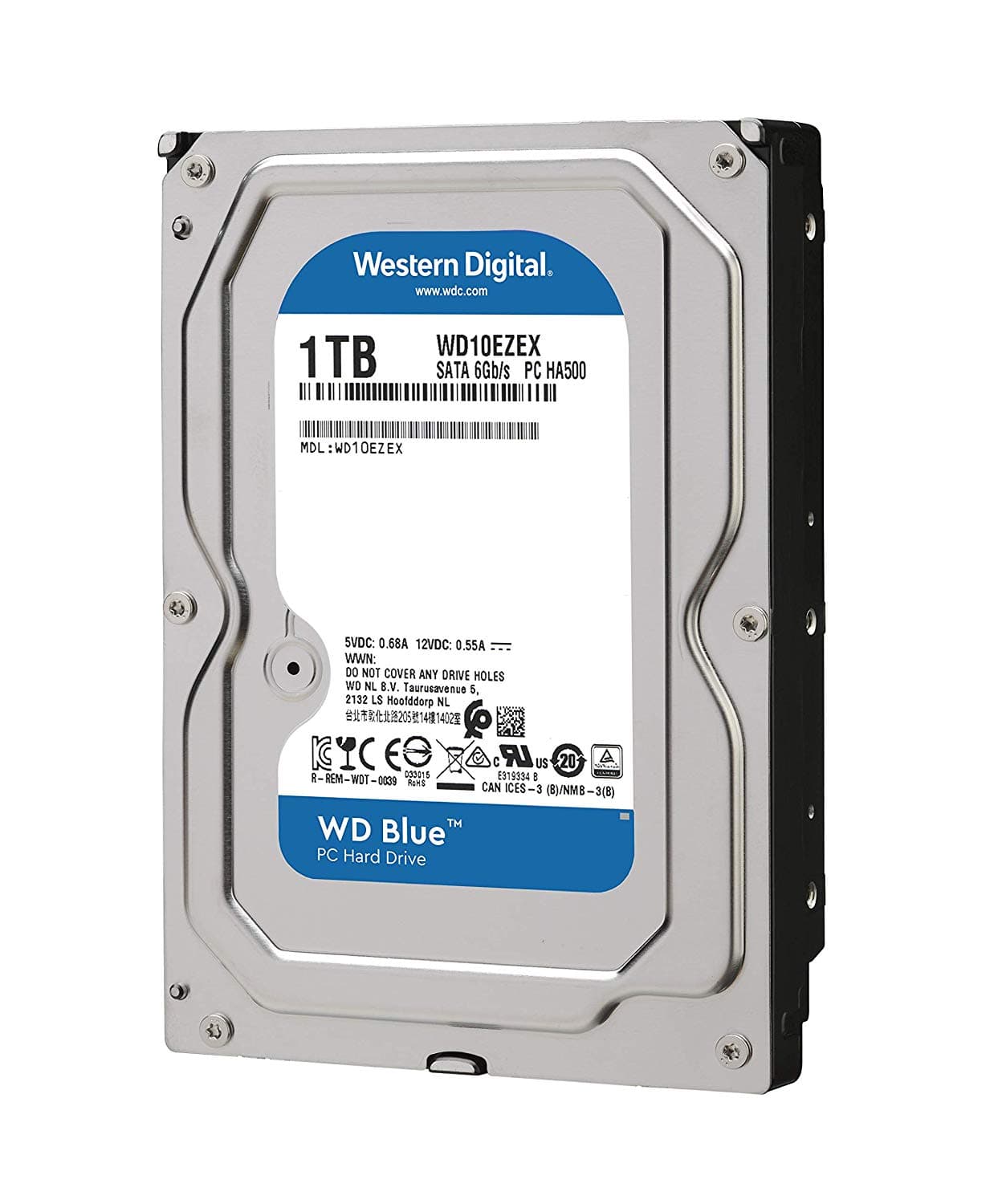 WD Blue 1TB 7200 RPM 64MB Cache 3.5 Inch SATA 6 Gb/s Desktop Hard Drive