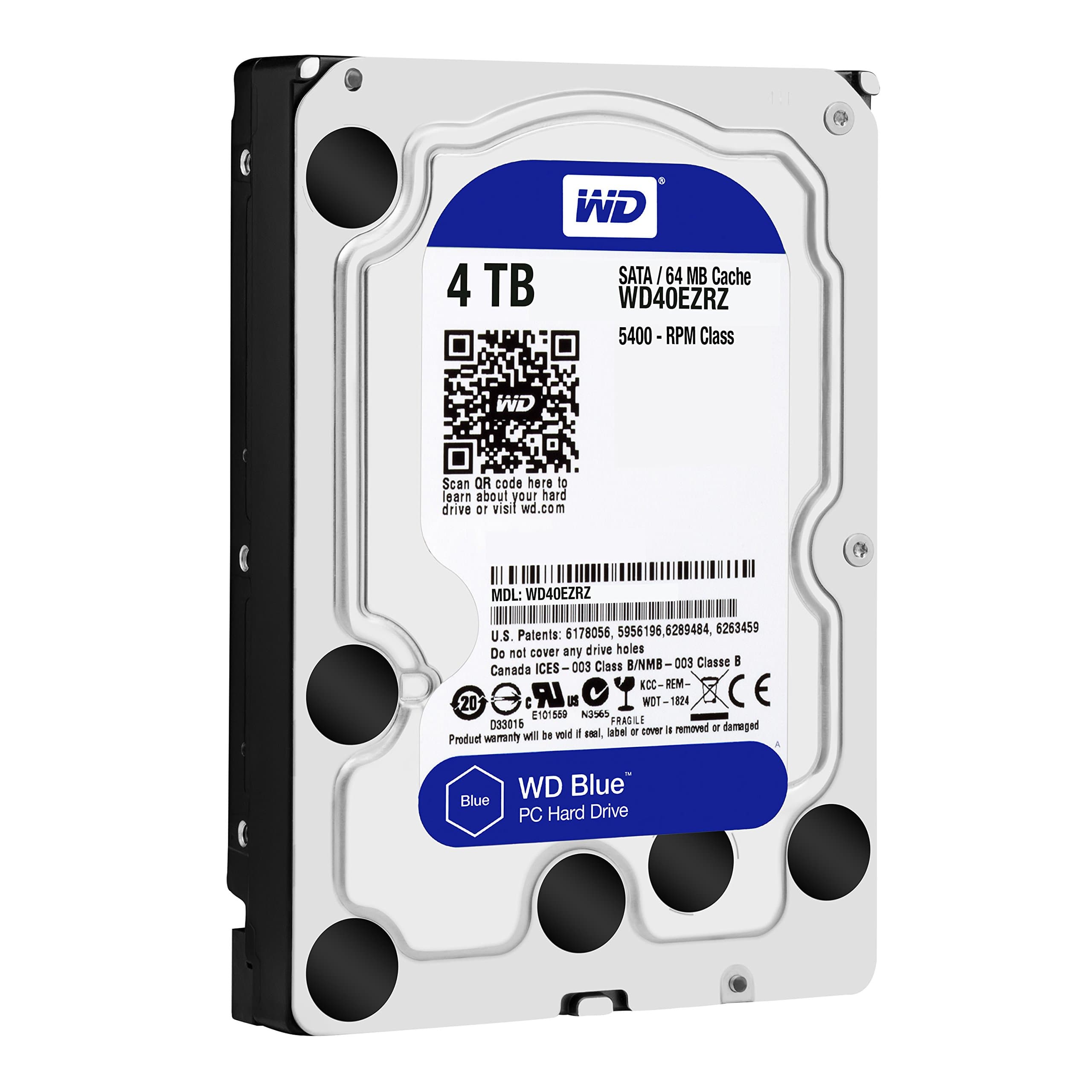WD Blue 4TB Desktop HDD SATA 6Gb/s 256MB WD40EZAZ