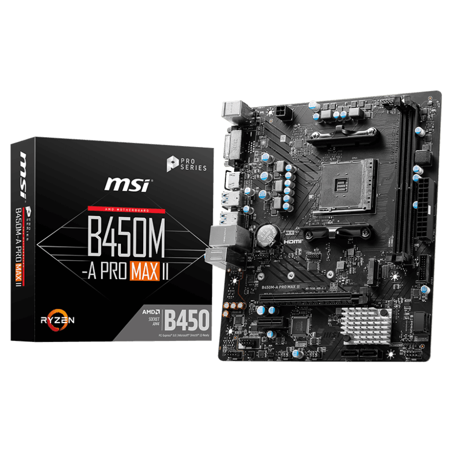 MSI B450M-A PRO MAX II AM4 AMD MOTHERBOARD