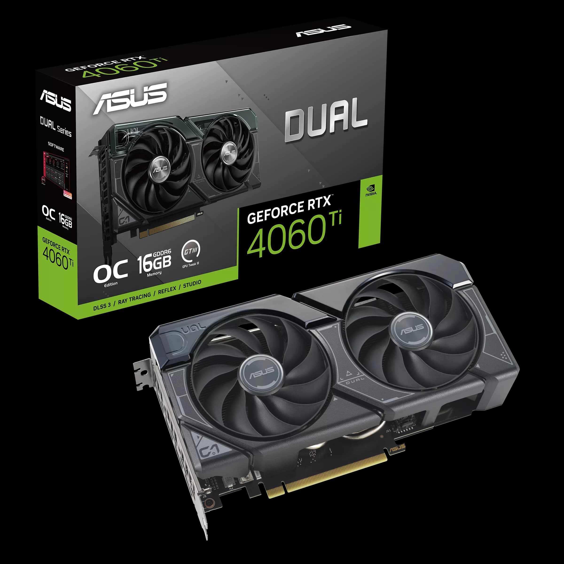 ASUS DUAL GeForce RTX 4060Ti OC Edition 16GB NVIDIA Graphics Card