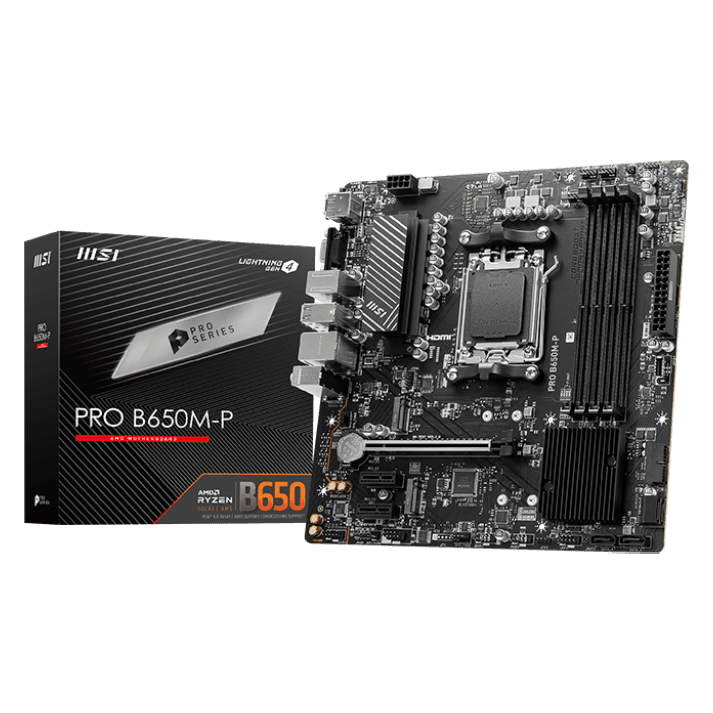 MSI PRO B650M-P AMD AM5 DDR5 Motherboard