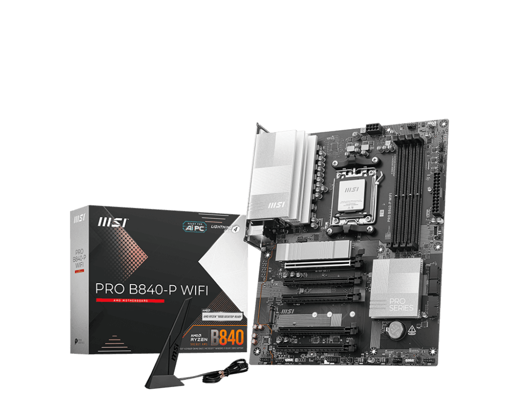 MSI PRO B840-P WIFI 7 DDR5 ATX AM5 AMD Motherboard