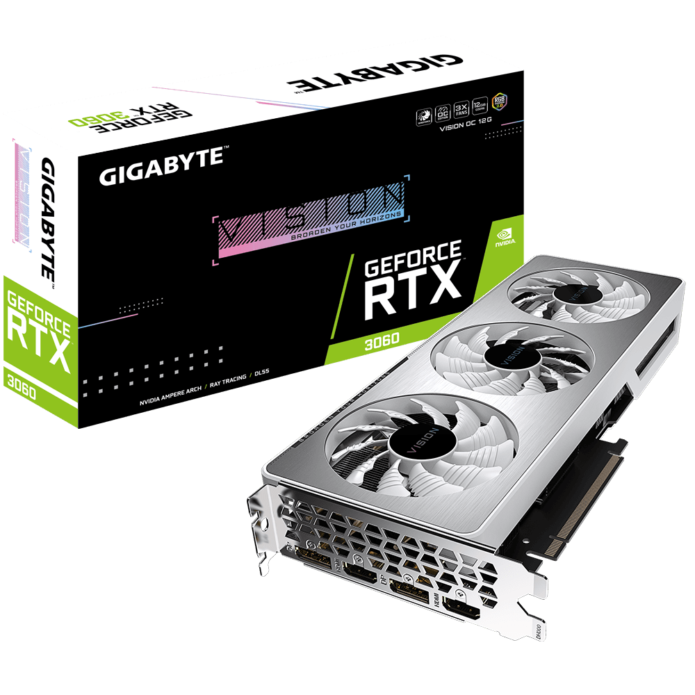 GIGABYTE GeForce RTX 3060 VISION OC 12GB NVIDIA Graphics Card