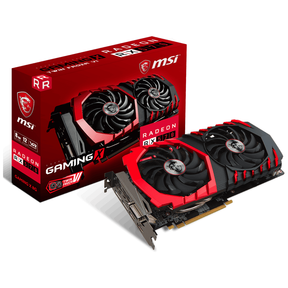 MSI AMD Radeon RX 570 GAMING X 8G GDDR5 Graphics Card