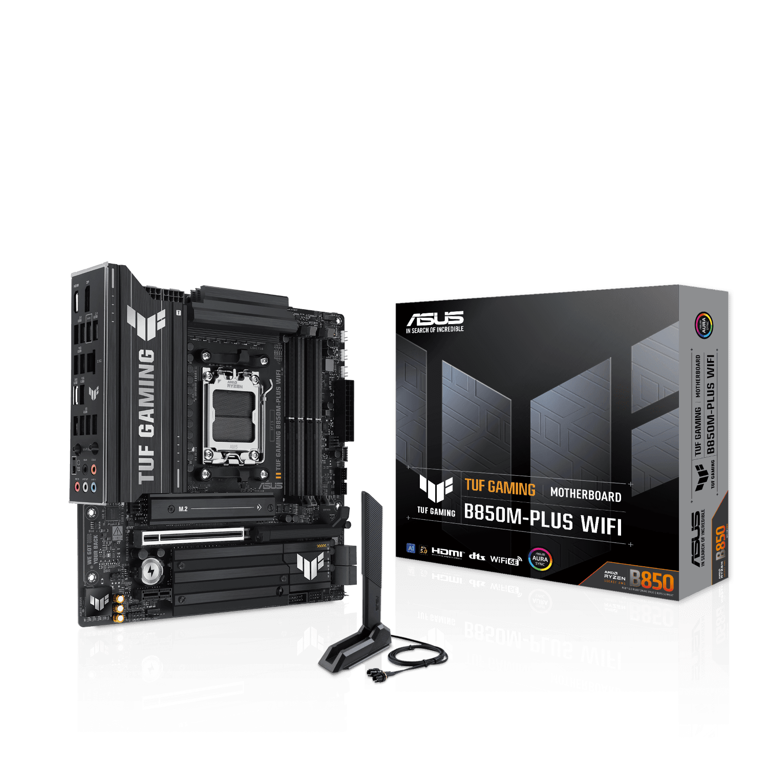 ASUS TUF GAMING B850M-PLUS WIFI DDR5, PCIe 5.0, 3X M.2 AM5 AMD MOTHERBOARD