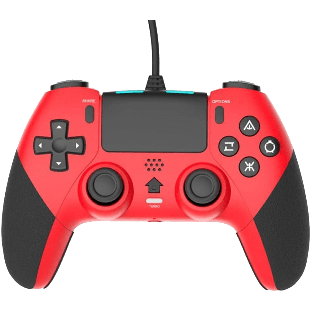 COUGAREGY T29 Vibration Wired Controller Dualshock for PC/PS4/PS5 – Red