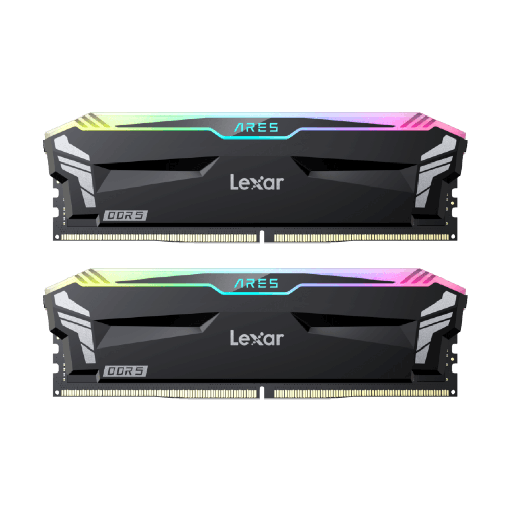 Lexar ARES RGB 32GB (2x16GB) DDR5 DRAM 6000MT/s CL30 Intel XMP 3.0 & AMD EXPO, Desktop Gaming Memory