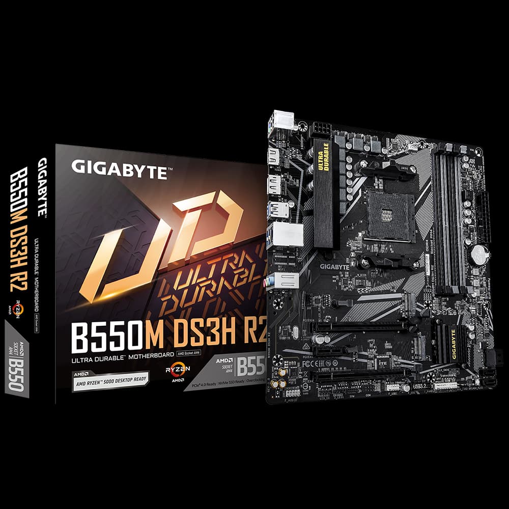 GIGABYTE B550M DS3H R2 AM4 AMD MOTHERBOARD